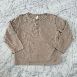 Rylee + Cru Star Henley Sz 4/5Y Neutral
